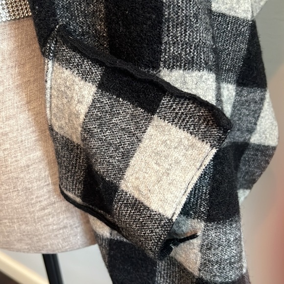 100% wool | Ralph Lauren | Black/Grey Checkered Shackett | Size XL - Picture 4 of 6